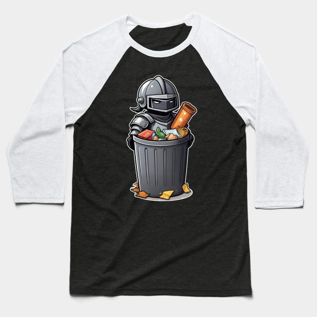 Garbage Knight 1 Baseball T-Shirt by Grave Digs